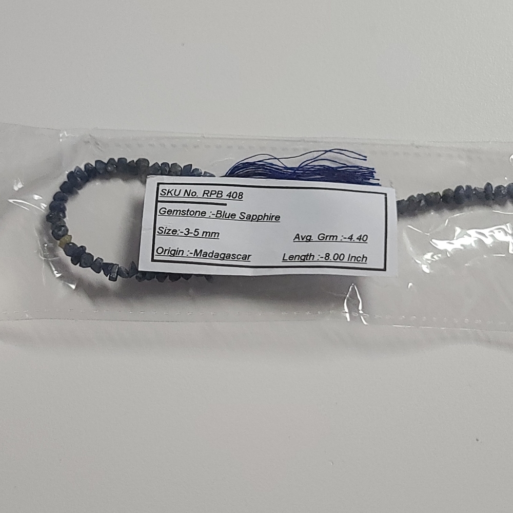 Genuine blue sapphire gemstone